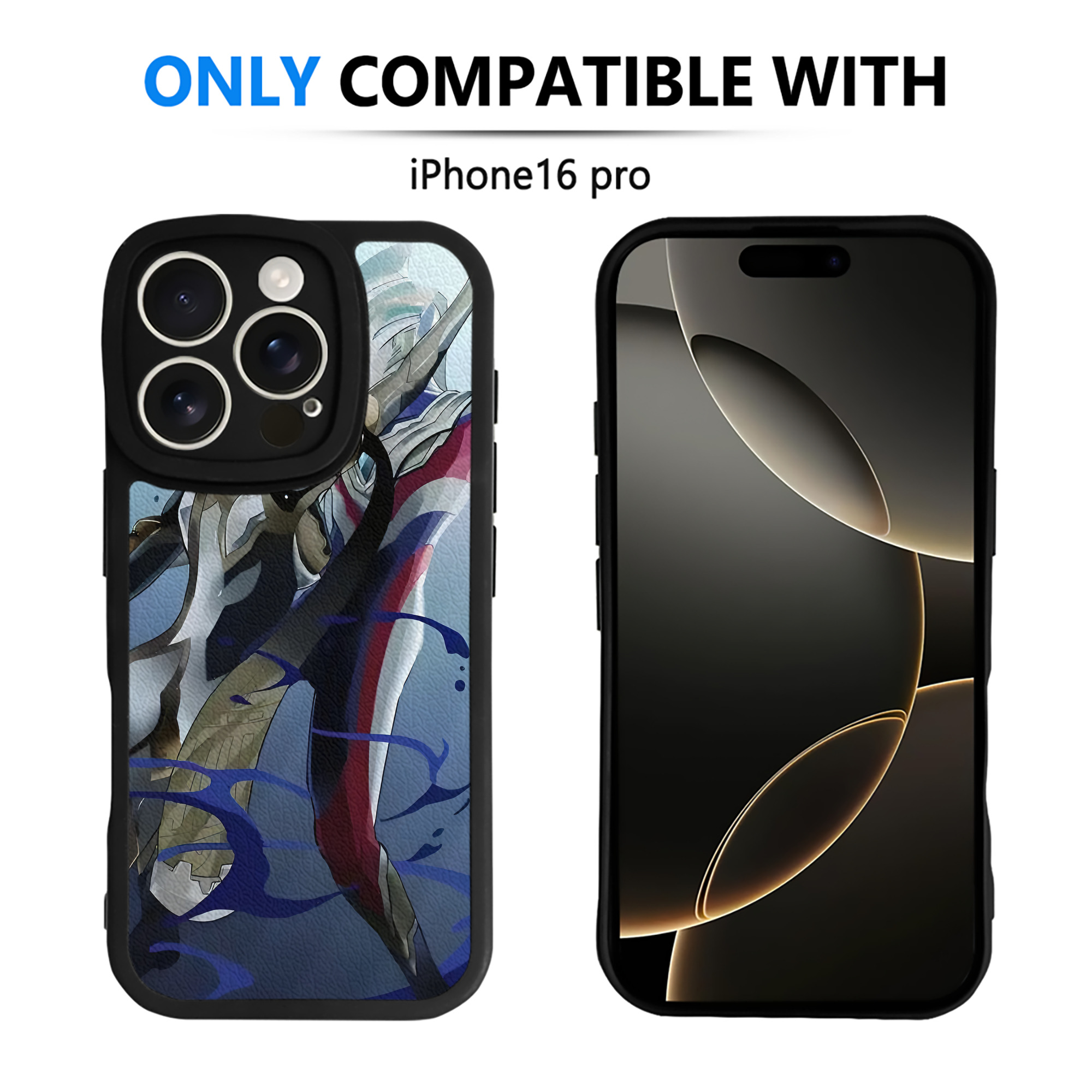 （画像用） ウルトラマン Ultraman 【iPhone 16シリーズ対応】シリコンスマホケース（レザー調） 材質：シリコン